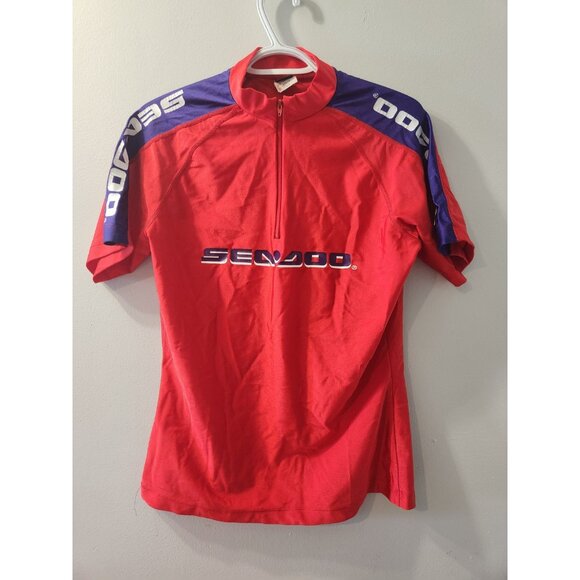 Sea-Doo Vintage T-Shirt Red Large Nylon And Spandex Pre-Owned - Picture 1 of 11